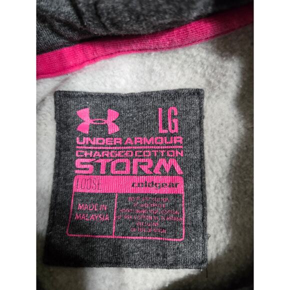 Under armour large women's loose fit cold gear charged cotton storm hoodie - Picture 6 of 10